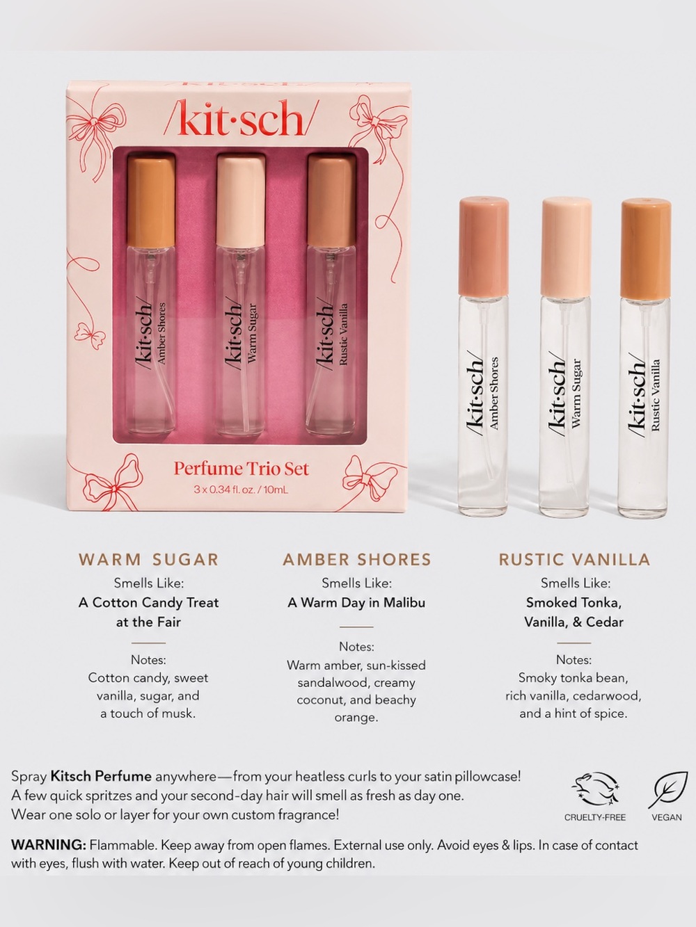 Kitsch Hair Perfume Trio Set (10ml each x 3)